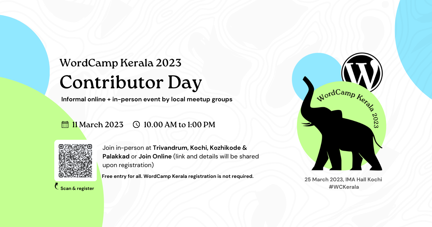 All you wanted to know about WordCamp Kerala Contributor Day on March 11!