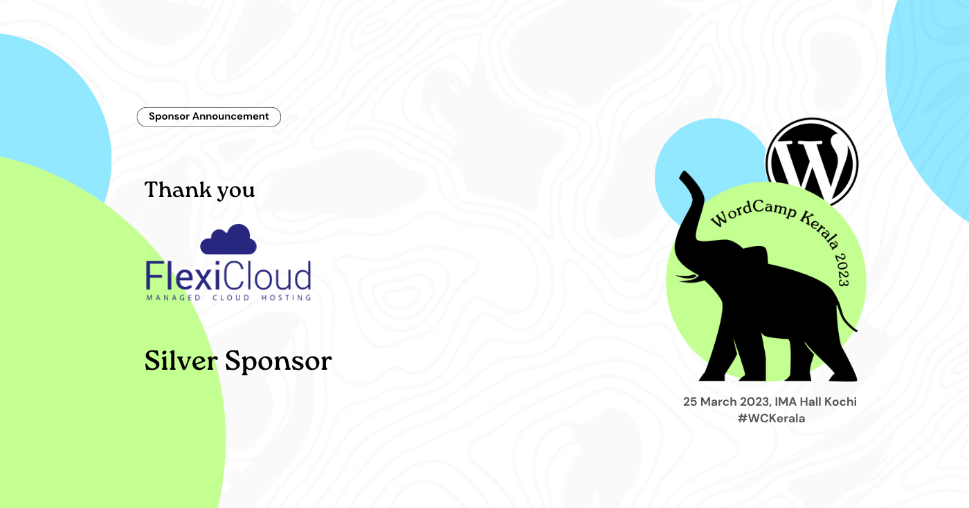 Thank You FlexiCloud For Being WordCamp Kerala 2023 Silver Sponsor