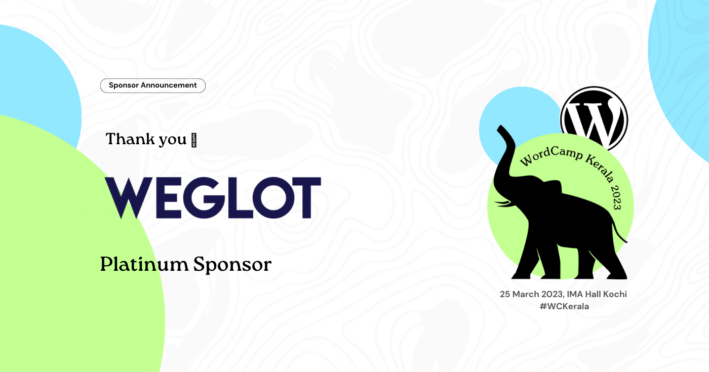 Thank You WeGlot for Supporting WordCamp Kerala 2023 as a Platinum Sponsor