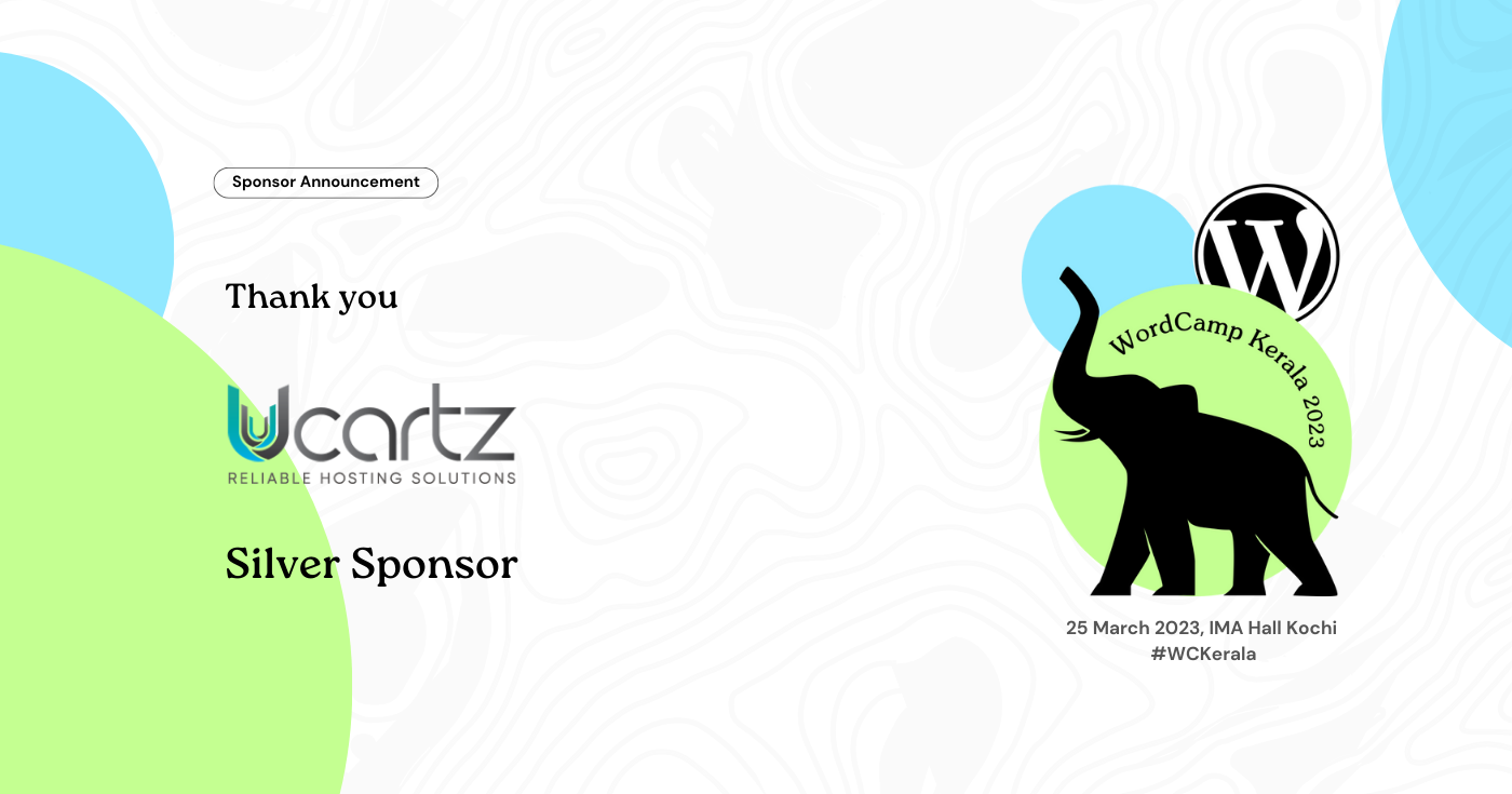 Thank you Ucartz for being a Silver Sponsor of WordCamp Kerala 2023