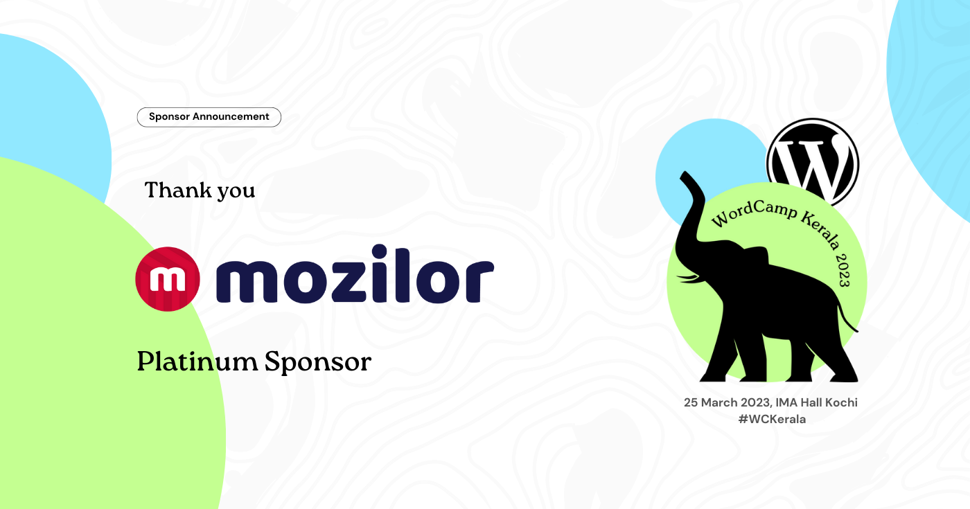 Thank you Mozilor for being a Platinum Sponsor for WordCamp Kerala 2023