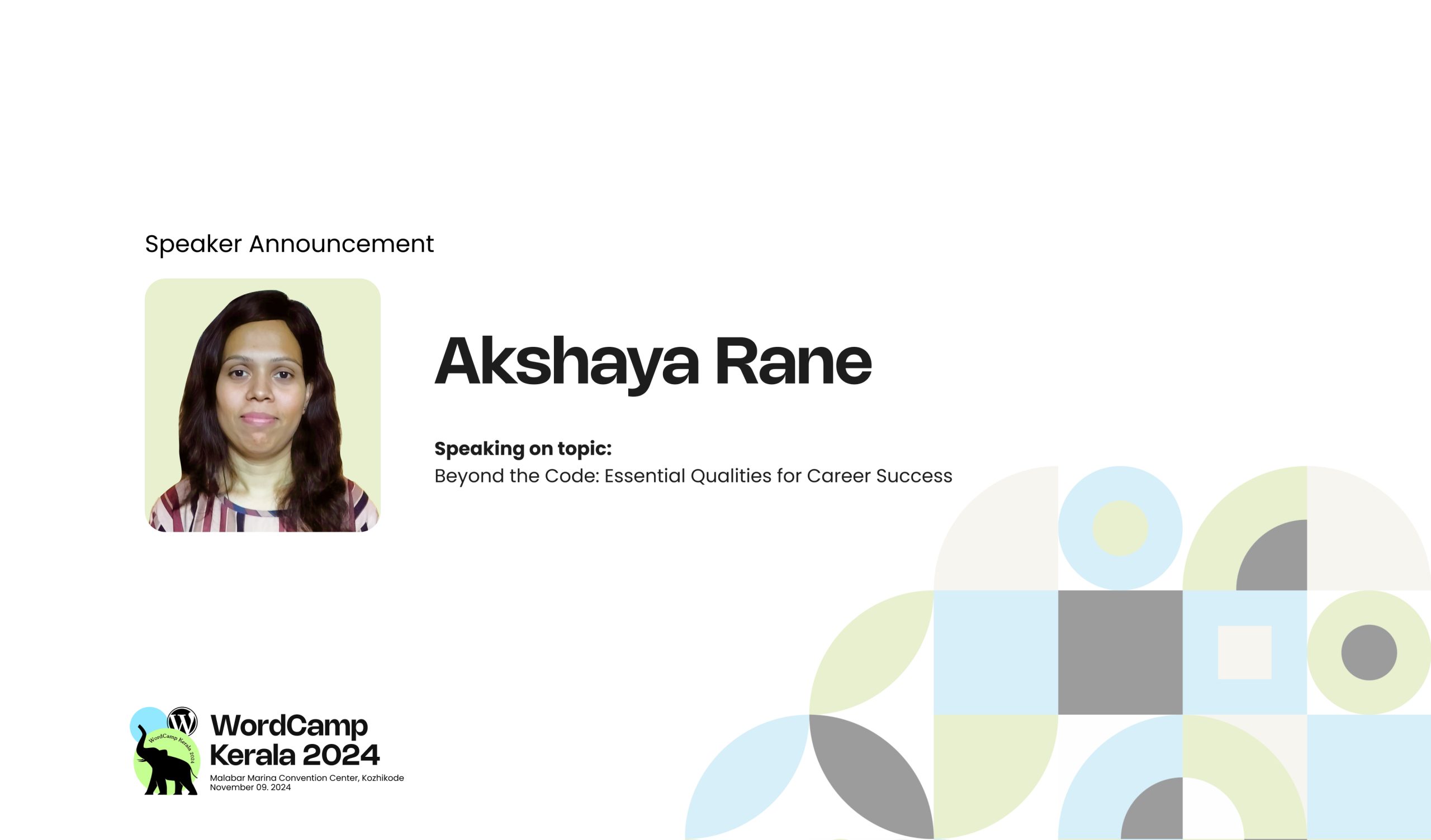 Meet Akshaya Rane our Next Speaker for the Topic – Beyond the Code: Essential Qualities for Career Success