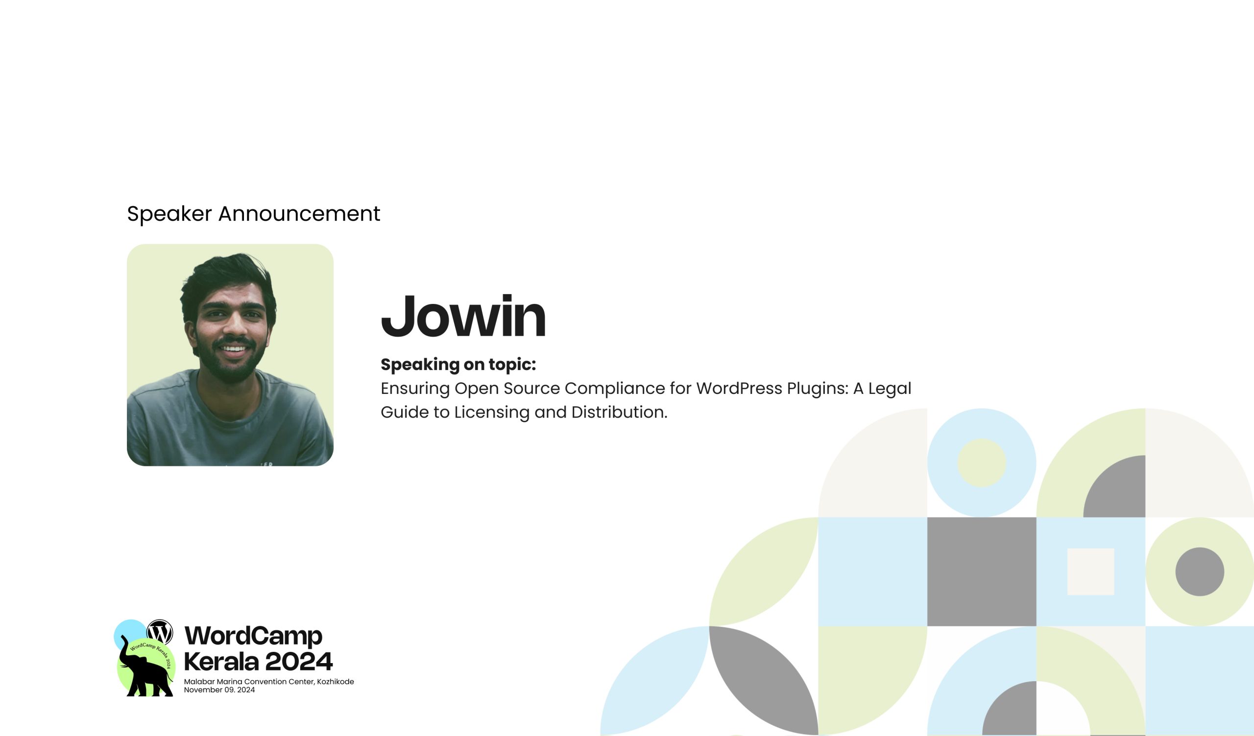 Jowin-WordCamp-Kerala-2024