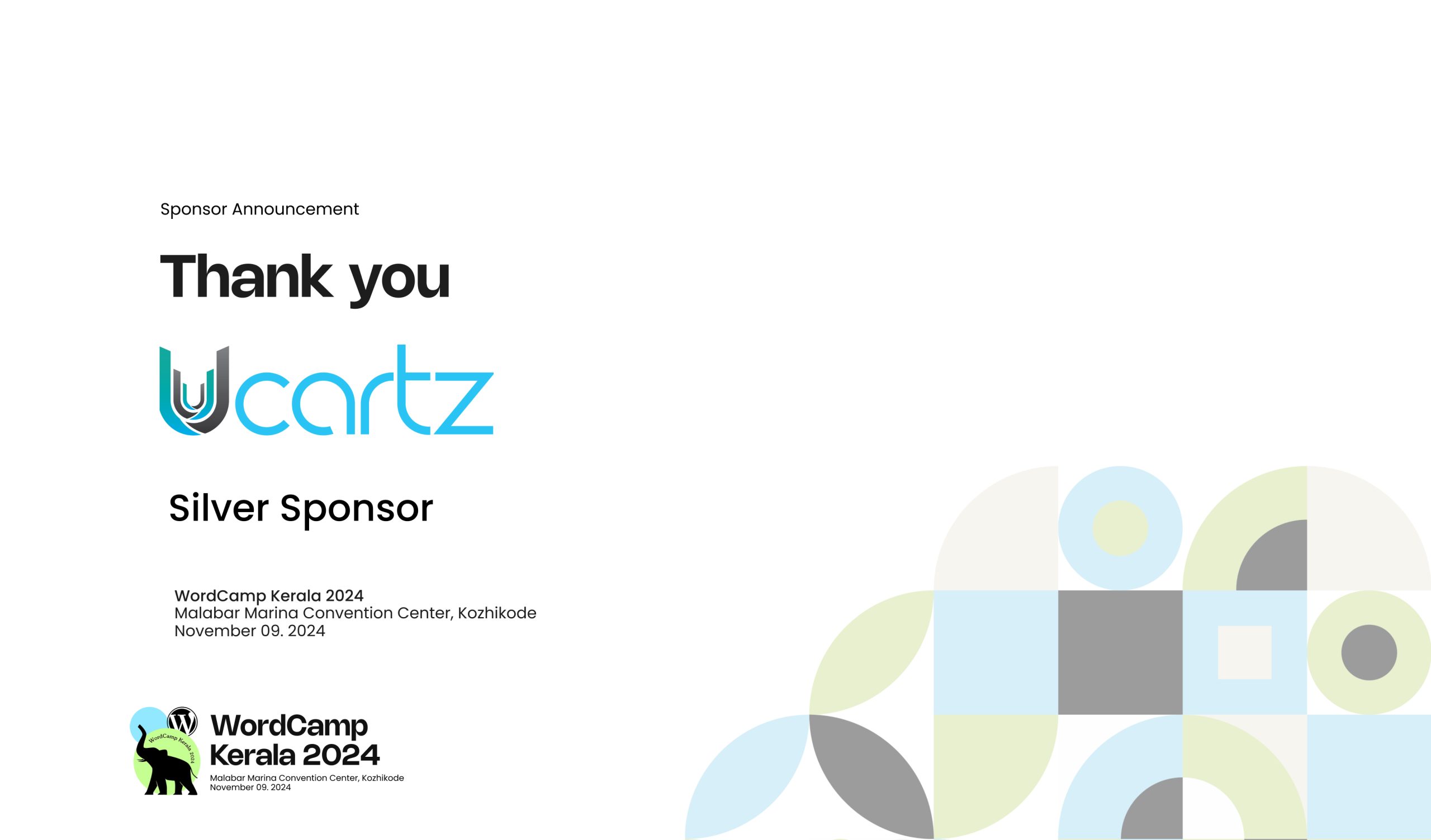 Thank you Ucartz for Sponsoring WordCamp Kerala 2024